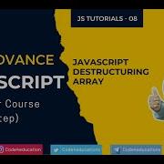 8 Advance JavaScript Destructuring Array Tutorial In Hindi Advance JavaScript Tutorial In Hindi