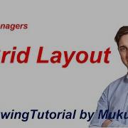 26 Java Swing Tutorial Layout Managers Grid Layout