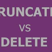 Delete Vs Truncate In Arabic