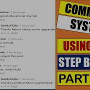 Comments Advanced System Using PHP And MySQL Database Step By Step Tutorial Part 6