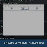 Учебник по Java GUI 44 Создание таблицы в Java GUI с использованием класса и методов JTable