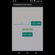 Android CountDownTimer Demo