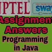 Programming In Java Week 7 Assignment 7 Answers Nptel