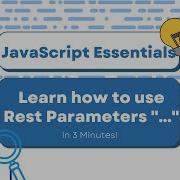 How To Use Rest Parameters In JavaScript ES6 JavaScript Learn Smart Coding