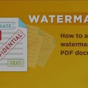 PDF Watermark How To Add A Text Watermark To A PDF That Is Permanent