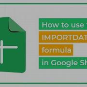 How To Use The IMPORTDATA Formula In Google Sheets