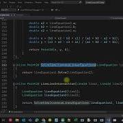 How To Find Intersection Point Of Two Lines By Solving Two Simultaneous Linear Equations