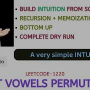 Count Vowels Permutation Recursion Memoization Bottom Up GOOGLE META Leetcode 1220