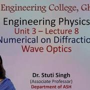Lecture 8 Unit 3 Numerical On Diffraction Wave Optics Engineering Physics