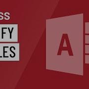 Access Modifying Tables