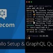 Freecom Tutorial Apollo Setup GraphQL Queries Mutations In React 2 6