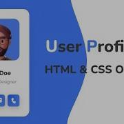 How To Make Profile Card Using HTML And CSS User Profile Page Design With HTML CSS