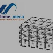 SALOME MECA Frame Structure Simulation