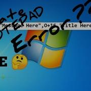 Create An Error Message Box In Notepad