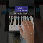 Faded Alan Walker Easy Piano Tutorial