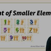 Count Of Smaller Elements School Practice Problems Avneet Kaur Saini GFG School