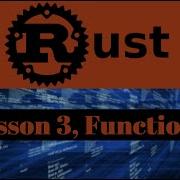 Rust Lesson 3 Functions