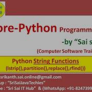 Python String Functions Python String Lstrip Partition Replace Rfind Functions 75
