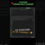 Custom Banner In Spring Boot Springboot Java Coding Shorts