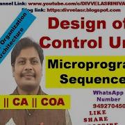 Design Of Control Unit Microprogram Sequencer Computer Organization And Architecture COA