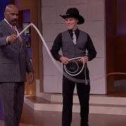 Steve Harvey Learns How To Use A Whip