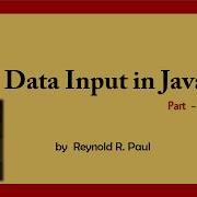 Data Input In Java Part 1 ICSE