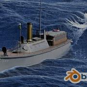 Boat Floating Simulation Blender By Malikose Studio