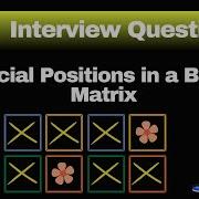 Special Positions In A Binary Matrix LeetCode 1582 Python Ruby