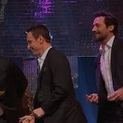 Michael Fassbender Hugh Jackman James McAvoy Dance To Blurred Lines The Graham Norton Show