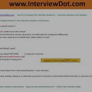 Explain Java Thread Sleep Method Java Interview Question And Answer