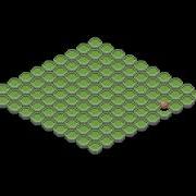 Muticolor Bitmap Hex Grid Bouncing Ball Test A C64 WIP Prototype