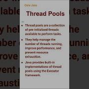 Thread Pools 66 Corejava