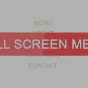 Fullpage Navigation Menu With JQuery And CSS3 Fullscreen Navbar Jquery Tutorial For Beginners