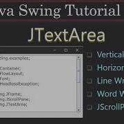 JTextArea Scrolling Line Wrap Word Wrap Java Swing Tutorials 05