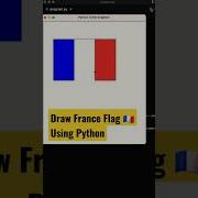 Love Coding Status Create France Flag Using Python Turtle Shorts Coding Programming
