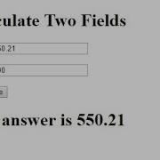 How To Calculate Two Textbox Values In Javascript HTML Intact Abode