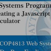 Web Programming Creating A JavaScript Calculator