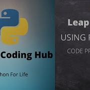 Python Code To Check Leap Year Leap Year Programme Python Hindi
