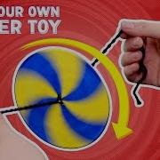 DIY String Spinner Toy Paper Wheel Spinner Toy