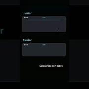 Junior Vs Senior Developer In HTML CSS JuniorVsSenior HTML CSS WebDesign CSSTrick