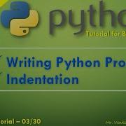 Python Tutorial 03 30 Indentation