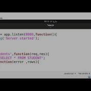 Print Students Table In JSON Format With NodeJS App