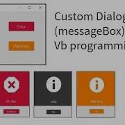 How To Create Custom Dialog MessageBox Winforms Vb Programming