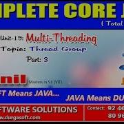 Core Java Multi Threading Thread Group Part 3
