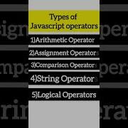 Type Of Javascript Operators Shorts Viral Javascript