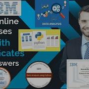 Data Analysis With Python Course With Answers IBM Cognitive Free Courses Courses With Certificates
