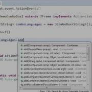 Java JComboBox Example 1