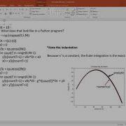 Python Euler Integration