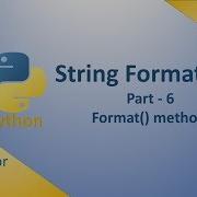 Python 15 String Formatting 6 Format Method
