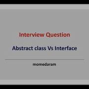 Abstract Class Vs Interface In Java